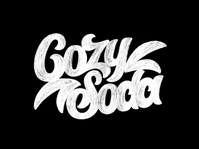 Cozy Soda Lettering / Sketch cozy soda letter lettering lettering art lettering logo letters logo logotype mark monogram symbol typography