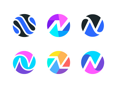 N / Circle / Versions circle logo design illustration letter letter n logo logotype mark monogram n logo symbol typography