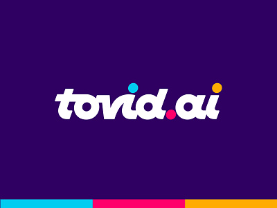 tovid.ai V1 design illustration letter logo logotype mark monogram symbol typography