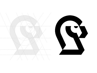 Knight V1 chess piece horse horse logo knight knight logo letter logo logotype mark monogram symbol typography