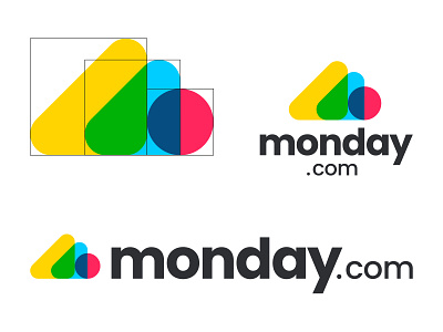Monday.com / Logo proposal branding design illustration letter letter m logo logo proposal logotype m logo mark monday monogram overlay symbol typography