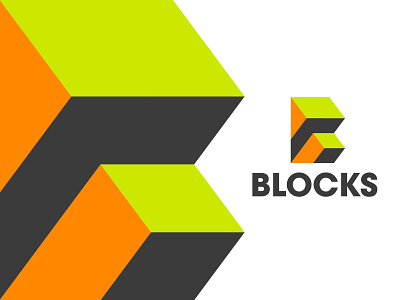 B for Blocks b b logo design illustration letter letter b logo logotype mark monogram symbol typography