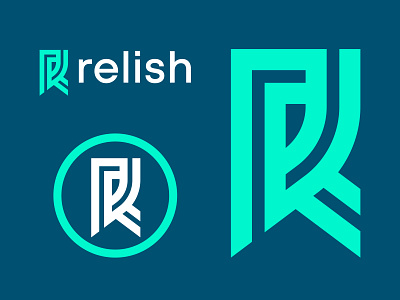 Relish / R + Bookmark / V3 bookmark icon design letter letter r logo logotype mark monogram r logo symbol typography