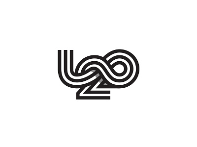 L2O letter line logo mark number symbol