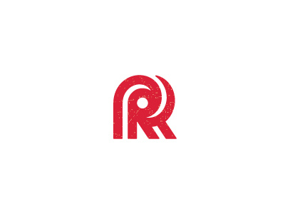red R letter logo mark r red symbol
