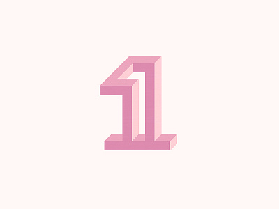 1 1 logo mark number symbol