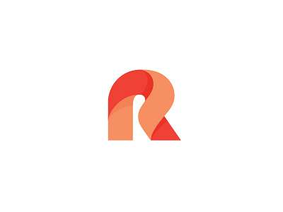 RRibbon logo mark symbol r ribbon