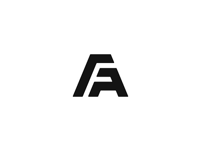 FA fa letter logo logotype mark monogram symbol typography