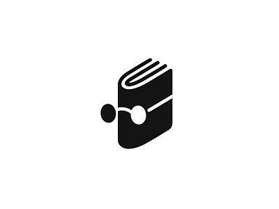 Intelligent book face intelligent logo logotype man mark symbol