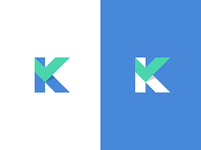 K / Checkmark checkmark k logo logotype mark monogram symbol