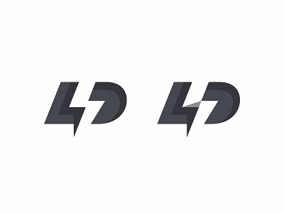 LSD (Lysergic Acid Diethylamide) bolt logo logotype lsd mark monogram negative space symbol