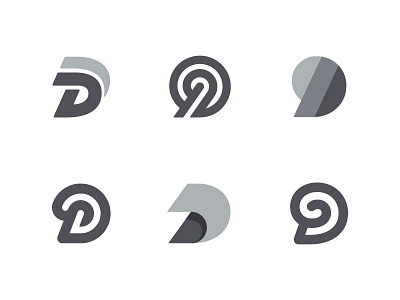 D Versions 1 d letter logo logotype mark monogram symbol typography