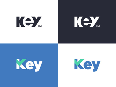 Key (Rejected Versions) letter logo logotype mark monogram negative space symbol typography