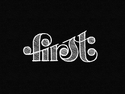 first first letter logo logotype mark symbol typography