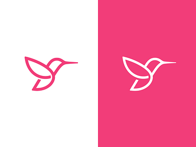 Hummingbird bird hummingbird logo mark symbol