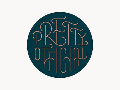 Pretty Official / V1 letter lettering logo logotype mark symbol typeface typography