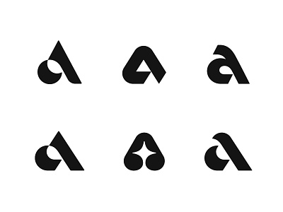 A a letter logo logotype mark monogram symbol typography