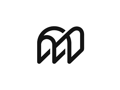 M letter logo logotype m mark monogram symbol typography