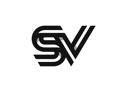 SV 4 / Part I letter logo logotype mark monogram s sv symbol typography v