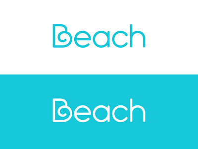 b / beach / wave / V2 b beach letter logo logotype mark monogram symbol typography wave