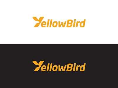 Yellowbird 2 bird letter logo logotype mark monogram symbol typography y yellow