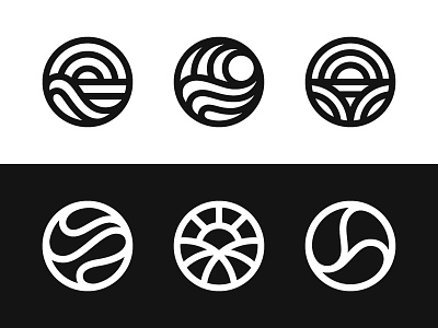 Wip 1 hills logo mark nature ocean sea sun sunset symbol valley wave