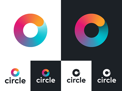 Circle c circle letter logo logotype mark monogram symbol typography