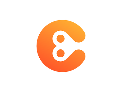 C for Clockwork Orange c clockwork letter logo logotype mark mechanical monogram negative space orange symbol typography