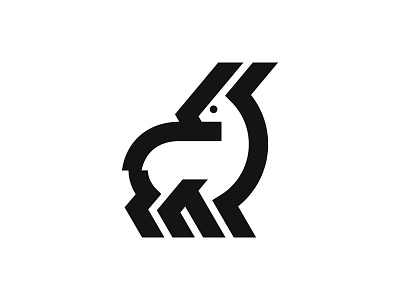 Antelope animal antelope logo mark symbol