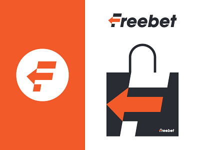 Freebet f letter logo logotype mark monogram symbol typography
