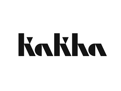 *** kakha letter logo logotype mark monogram symbol typography