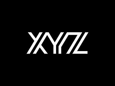 XYZ 1 logo mark monogram symbol typography xyz