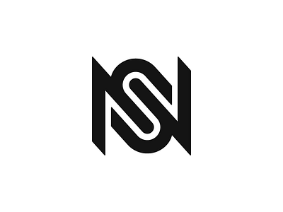 NS letter logo logotype mark monogram ns symbol typography
