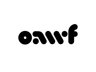 oawf 5 font letter logo logotype mark monogram oawf symbol typography