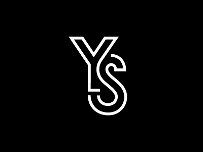 YS 2 letter logo logotype mark monogram s symbol typography y