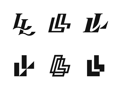 LL Versions letter lettering ll logo logotype mark monogram symbol typography