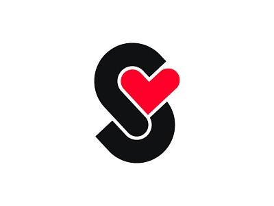 S / Heart heart letter logo logotype mark monogram s symbol typography