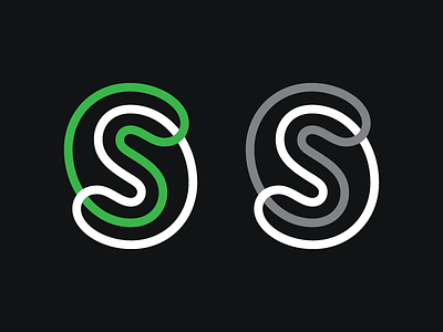 S letter line logo logotype mark monogram s symbol typography
