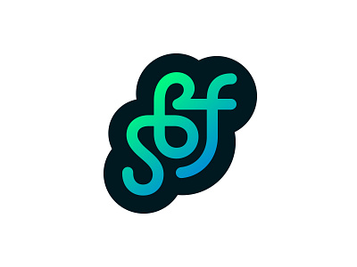 sbf 2 letter ligature ligatures logo logotype mark monogram sbf symbol typography