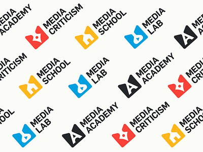 Media Academy academy house lab leavingstone letter logo logotype mark monogram negative space pen symbol typography