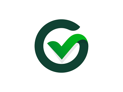 G + Check Mark check mark g green greenway letter logo logotype mark monogram symbol typography