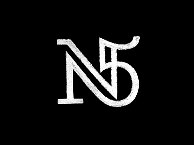 N5 5 letter logo logotype mark monogram number number5 symbol typography