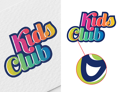 KidsClub 1 club kids kids club logo logotype mark symbol typography