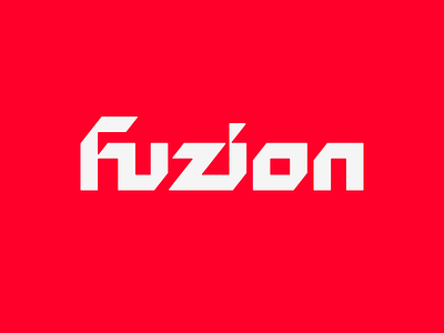 Fuzion V.3 letter logo logotype mark symbol typography