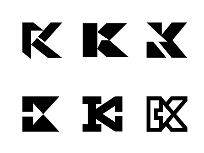 K / Arrow / Pointer 3 k k letter letter logo logotype mark monogram negative space symbol typography