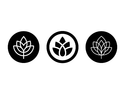Hops beer hops logo mark plant symbol