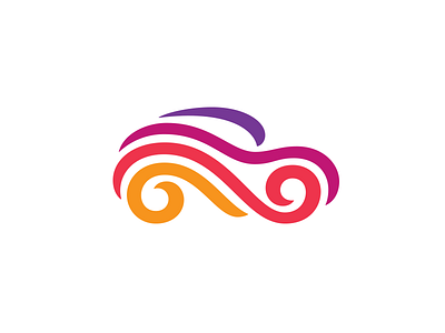 Car car colorful fest festival logo mark ribbon symbol