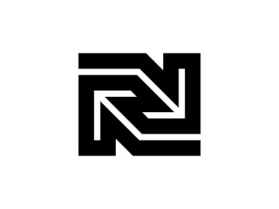 N letter logo logotype mark monogram n symbol typography