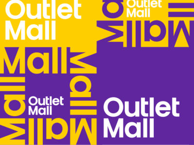 Outlet Mall V1 letter logo logotype mark monogram pattern symbol typography