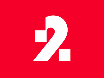 2% 2 letter logo logotype mark monogram symbol typography